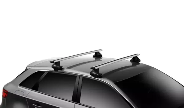 Thule WingBar Evo Bundle. Silver. Nissan Leaf 5dr Hatch 2010-2017