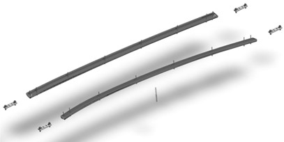 Yakima TRIM HD. Toyota Hilux Double Cab 2015-2025 (Specialised Track)