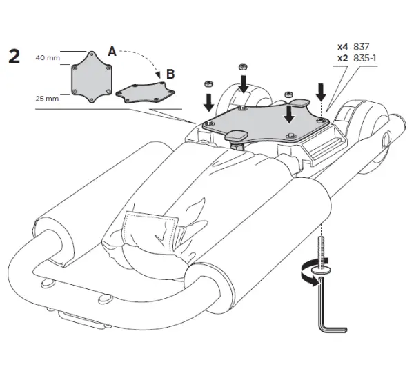 Thule 881 Adapter Hull-a-port to Wingbar