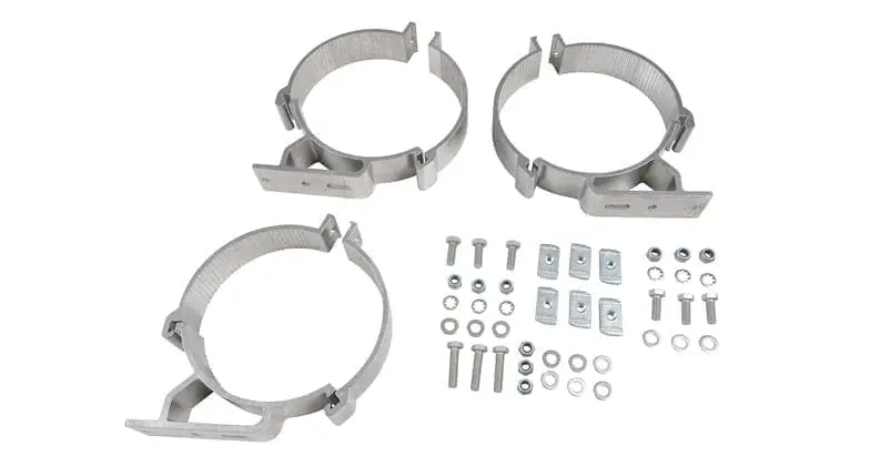 Rhino-Rack Conduit Clamp Set 100mm - 3 Piece