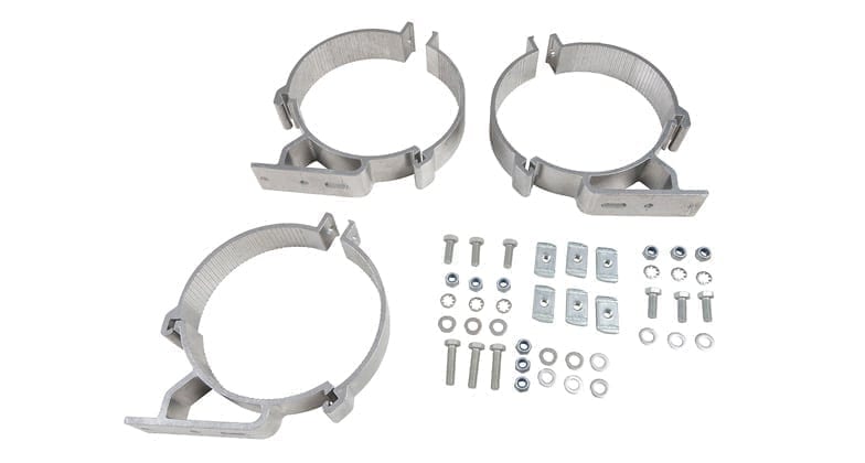 Rhino-Rack Conduit Clamp Set 100mm - 3 Piece - Image 1