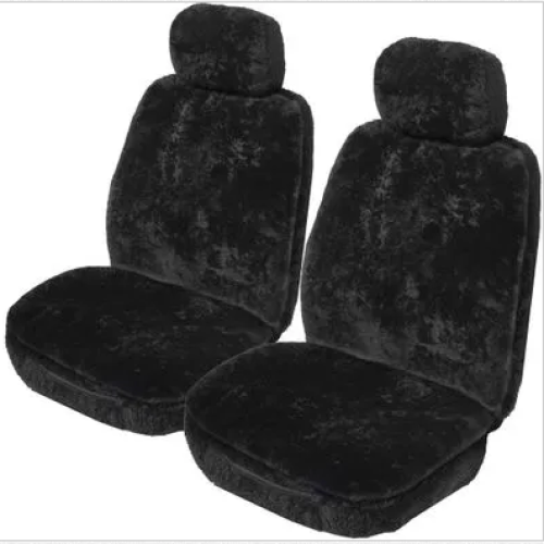 Ilana Wool Seat Cover - Drover Black