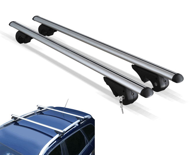 Menabo Brio XL 135cm Roof Racks for Raised Rails - Image 1