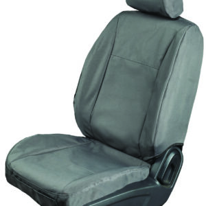 Cross Country Canvas Heavy Duty Front Car Seat Covers -Mitsubishi Triton Double Cab 2015+ (Charcoal) - Image 1
