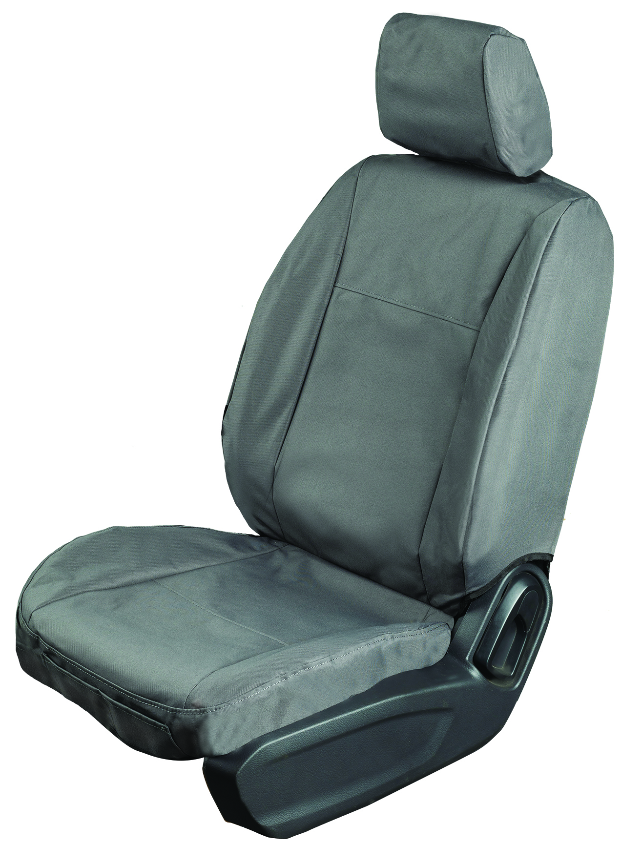 Cross Country Canvas Heavy Duty Front Car Seat Covers -Mitsubishi Triton Double Cab 2015+ (Charcoal) - Image 1