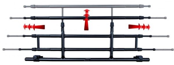 Universal, Telescopic Pet Barrier - Dog Barrier Polypropylene