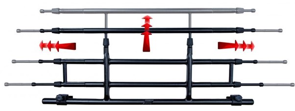 Universal, Telescopic Pet Barrier - Dog Barrier Polypropylene - Image 3