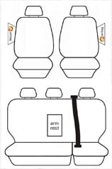 Holden Colorado Crew Cab 2012 - 16 Outback Canvas Charcoal Deploy Safe