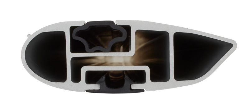 Yakima Jetstream. Silver. Mazda BT-50 Double Cab 2011-2020 (Clamp Mount) - Image 3