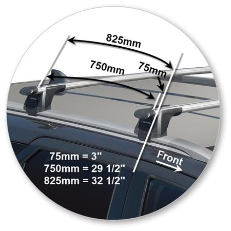 Yakima K1034-S16YB Aero Through Bar - Black