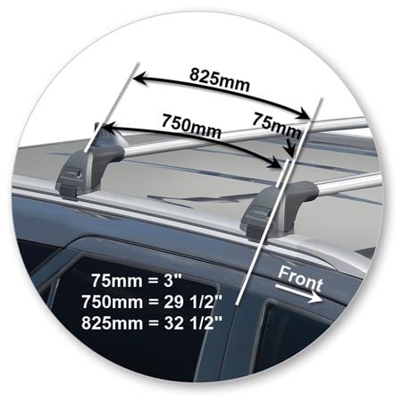 Yakima K1034Y-S5YB Black Flush End Bar