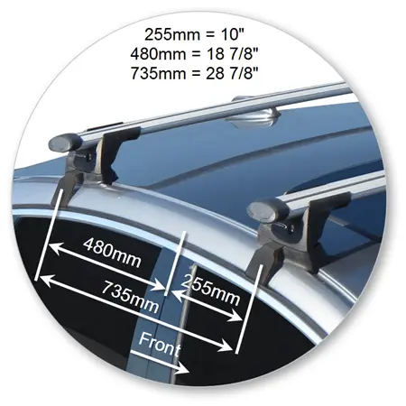 Yakima K1036Y-S16YB Through Bar - Black