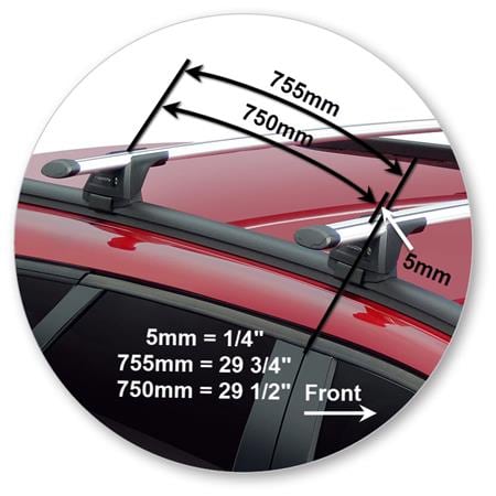 Yakima K1042-S17YB Through Bar - Black