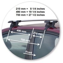 Yakima K133Y-S15YB Black Through Bar