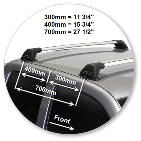 Yakima K199Y-S6YB Black Flush End Bar