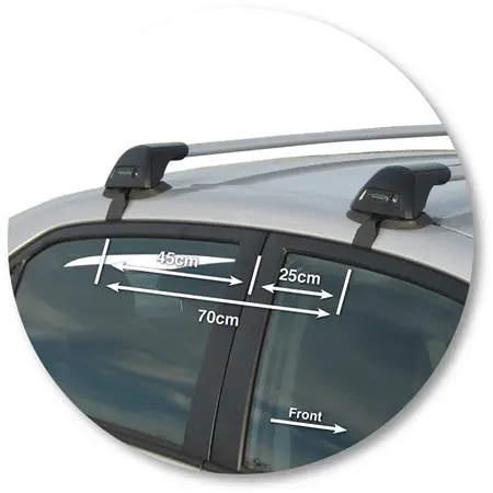 Yakima K319Y-S6YB Black Flush End Bar