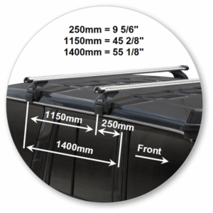 Prorack T17-K324 Heavy Duty Bar Silver Gutter Mount - Image 4