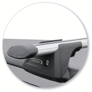 Prorack K932-S17 Aero Bars Silver Raised Rails - Image 2