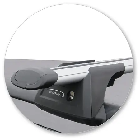 Prorack K932-S17 Aero Bars Silver Raised Rails