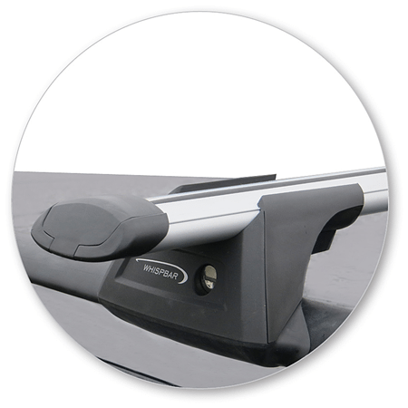 Prorack K932-S17 Aero Bars Silver Raised Rails