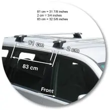 Yakima K331W-S16YB Through Bar - Black