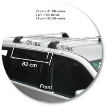 Yakima K331W-S26YB Black Flush End Bar