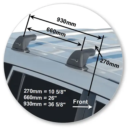Yakima K331W-S8YB Black Flush Bar