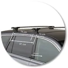 Prorack K368-S16 Through Bar - Silver