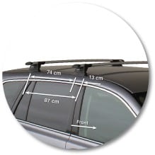 Prorack K368-S16 Through Bar - Silver