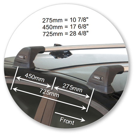 Yakima K380Y-S5YB Black Flush End Bar