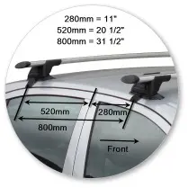Yakima K381W-S16YB Through Bar - Black