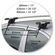 Yakima K381W-S16YB Through Bar - Black