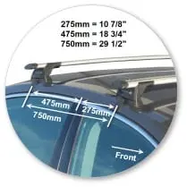 Yakima K391W-S16YB Through Bar - Black