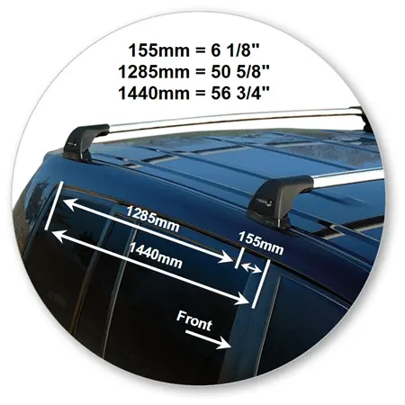 Yakima K453Y-S27YB Black Flush End Bar
