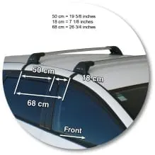 Yakima K494Y-S4YB Black Flush End Bar