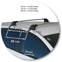 Yakima K494Y-S4YB Black Flush End Bar