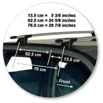 Yakima K528Y-S16YBThrough Bar - Black