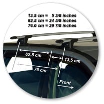 Yakima K528Y-S16YBThrough Bar - Black