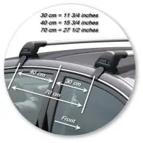 Yakima K545Y-S5YB Black Flush End Bar