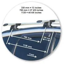 Yakima K556Y-S16YBThrough Bar - Black