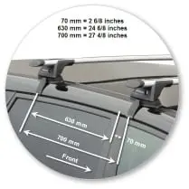 Yakima K561W-S16YB Through Bar - Black