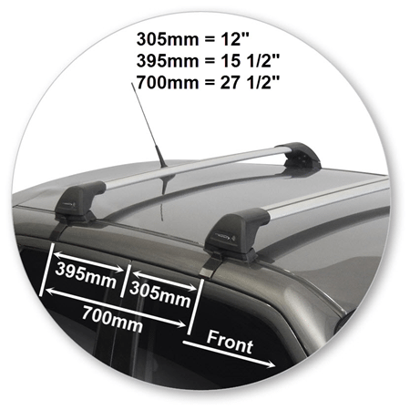 Yakima K582-S5YB Black Flush End Bar