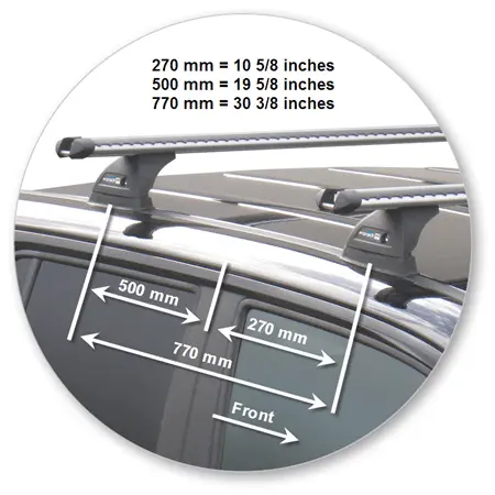 ProRack K585-T17 Heavy Duty Bars