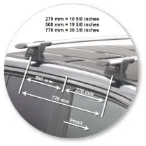 Yakima K585 -S17Y Through Bar - Silver
