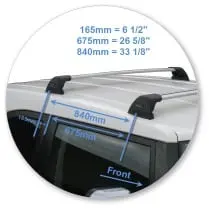 Yakima K595Y-S8YB Black Flush Bar
