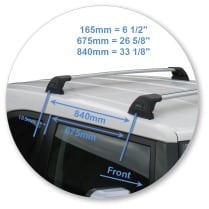 Yakima K595Y-S8YB Black Flush Bar