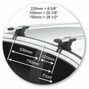 Yakima K611-S17Y Through Bar Silver - Image 4