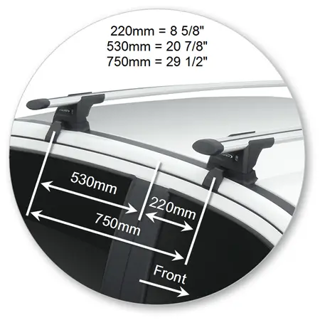 Yakima K611-S17Y Through Bar Silver