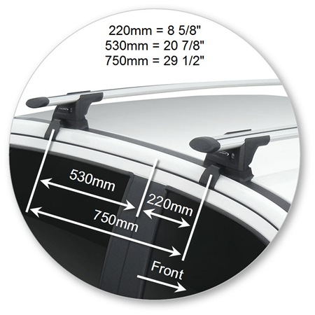 Yakima K611-S17Y Through Bar Silver