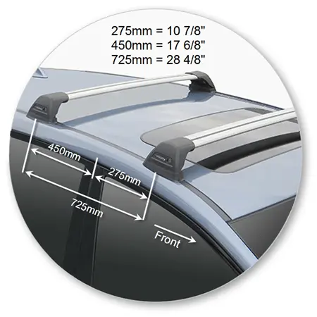 Yakima K618-S26YB Black Flush End Bar